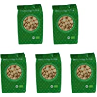 Los mejores  - Mundo Feliz - Nueces de macadamia ecológicas crudas- 5 bolsas de 100 g